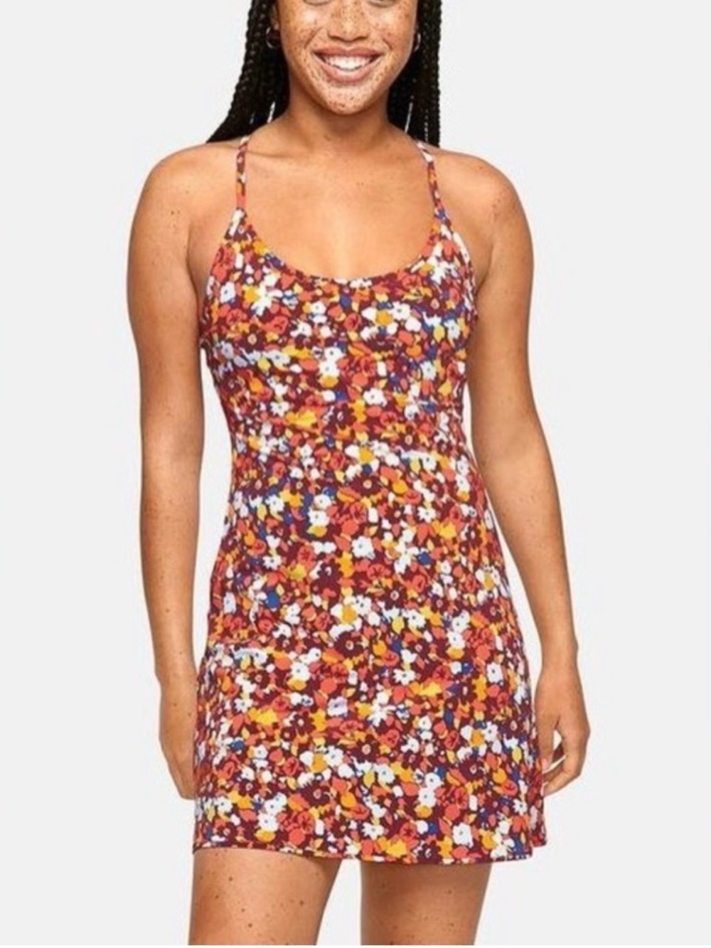 NEW Outdoor Voices Paprika Blooms The Exercise Dress Size M